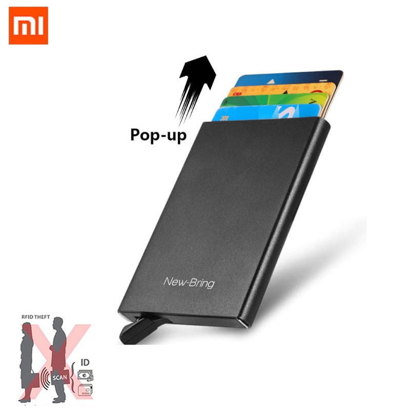 Xiaomi Modieuze Anti-Diefstal Creditcard Pakket Smart Portemonnee Dunne Id Card Case Unisex Kaart Pakket