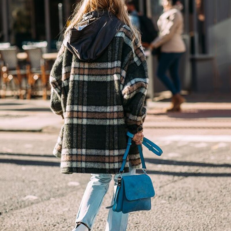 Høst vinter dame jakker plus size dame basiskåper europeisk stil merke yttertøy lommer leopard cardigans