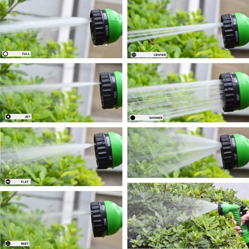 Käytännöllinen säädettävä puutarhaletku korkeapainepistooli sprinklerisuutin auton vesiruiskupistooli autonpesuletku puutarhavesipistooli