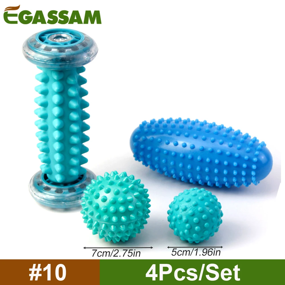 Massage Bal-Voet Pijn Therapie Kit-Plantaire Fasciitis, Hielspoor, Pijnlijke Spieren, Trigger Point - Back, Arm, Nek, Schouder, Been: Blauw