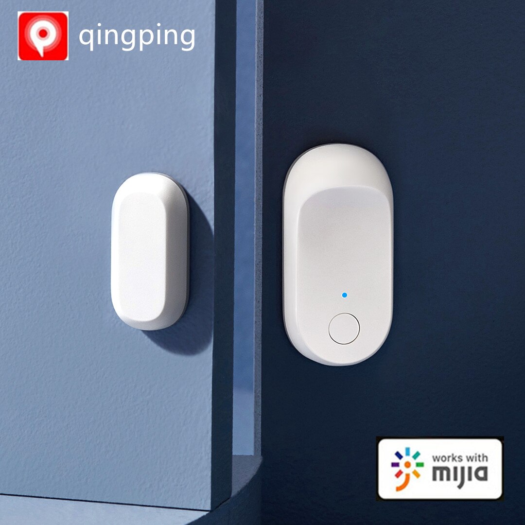 Xiaomi Qingping Door Window Sensor Bluetooth 5.0 MESH Connect Safety Burglar Alarm Detector Work for Mihome App