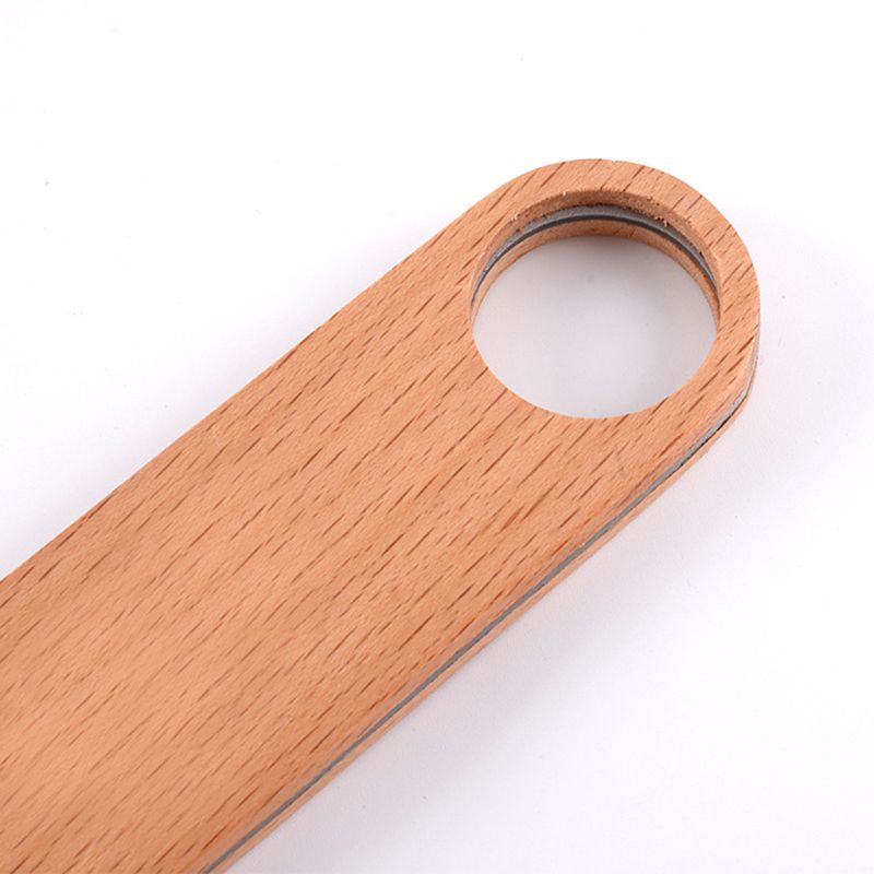 Hout Platte Bier Flesopener Vintage Houten Handvat Wijn Bier Openers Kitchen Bar Gereedschap
