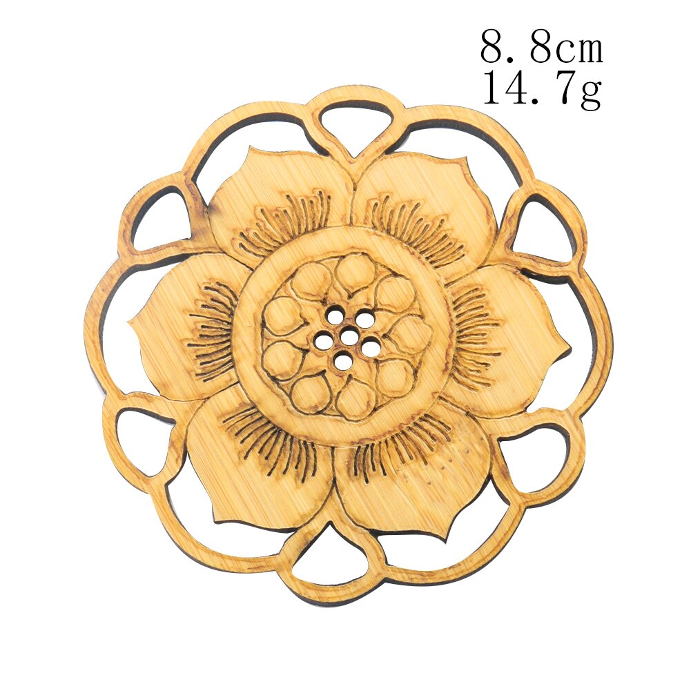 Posavasos de bambú Zen para té, antiincrustante tapete, soporte para taza de té, mesa de comedor, juego de té, posavasos, accesorio de cocina: 1PC   Style 05