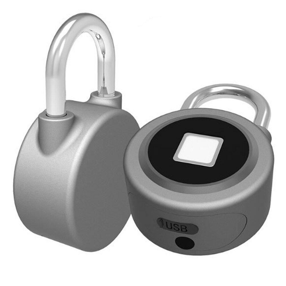 Smart Padlock Lock Bluetooth Box Door Safety Cabinets Fingerprint Unlocking Monitor Keyless