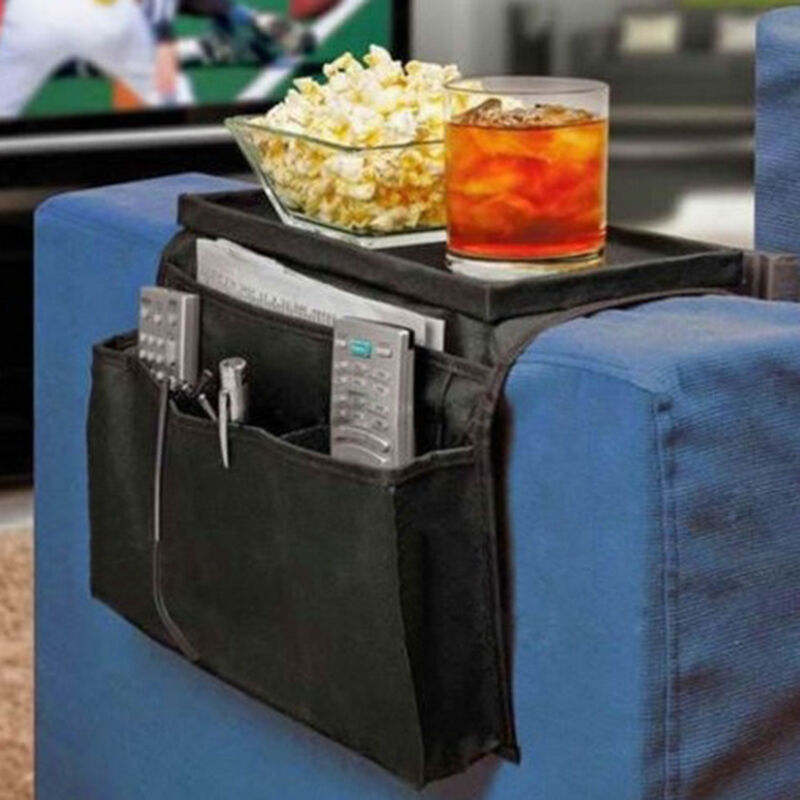 Reposabrazos con 6 bolsillos para sofá, organizador de brazos, bandeja para sofá, bolsillos, revistero remoto, 6 bolsas de almacenamiento con Control de bolsillo
