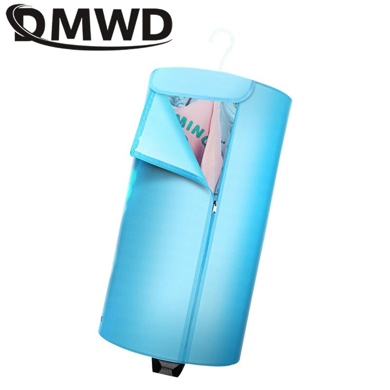 DMWD Electric Clothes Dryer Laundry Air Fan Heater Warmer Folding Wardrobe Dehydrator Baby Cloth Drying Machine Rack EU US Plug: Default Title