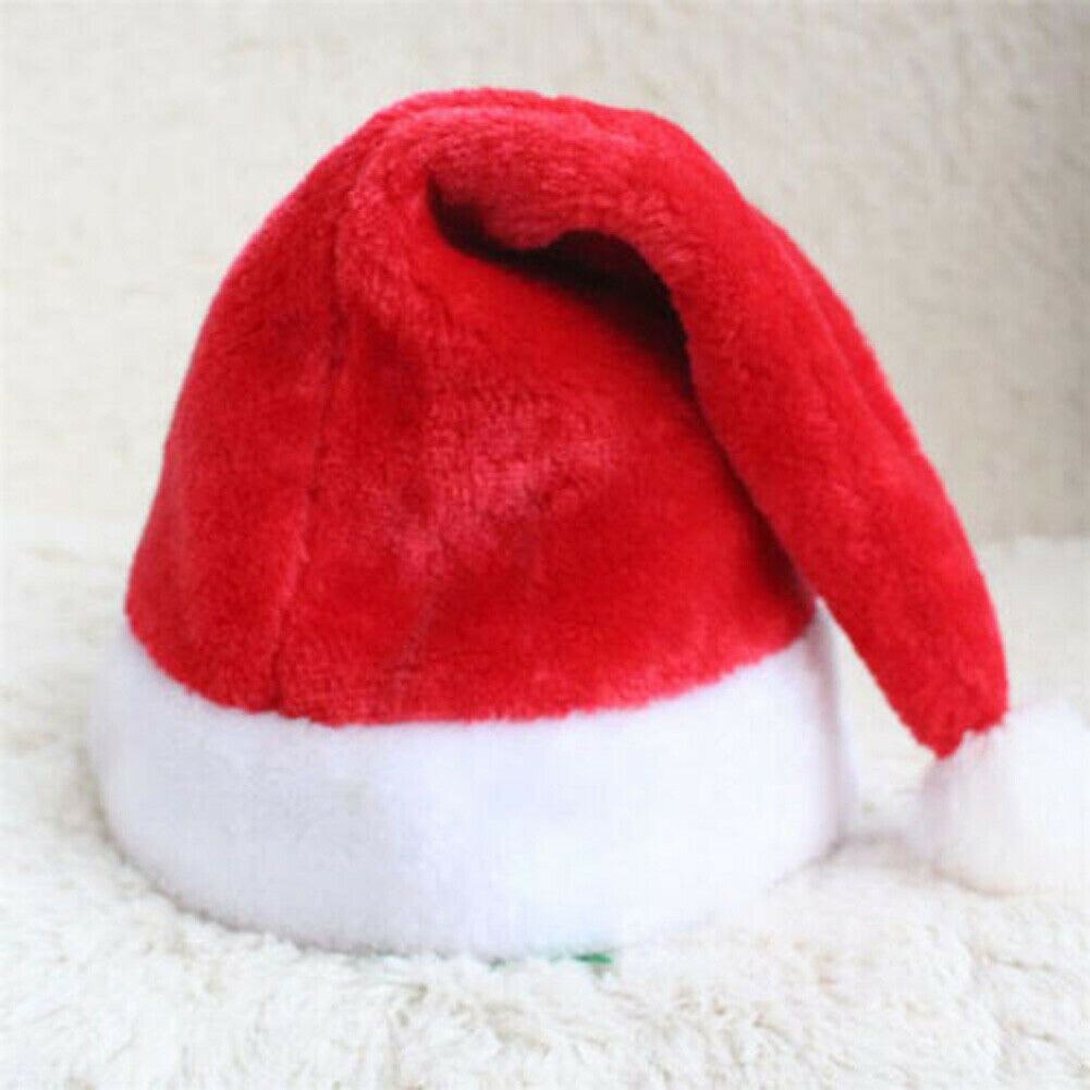 Unisex Santa Claus Hat Christmas Xmas Father Family Adult Kid Child Lot: Adult