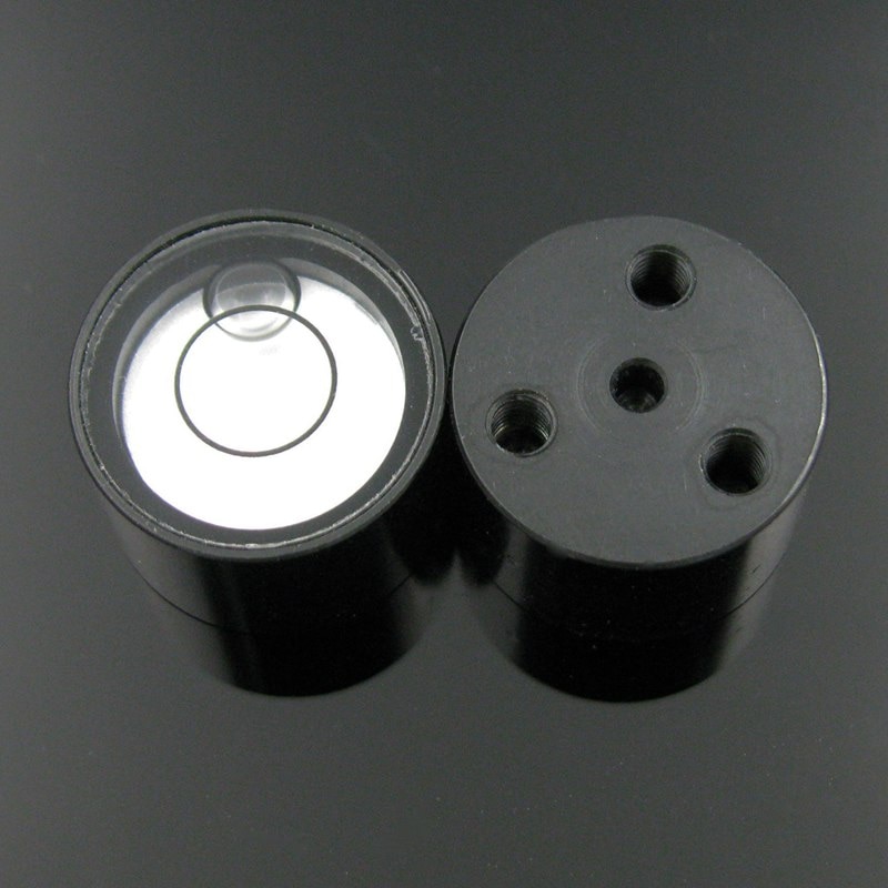 Circular Spirit Level Bubble with Mounting Holes for Leica Prism Level Measuring Instruments Diameter 17*11.5 mm 1 PCS