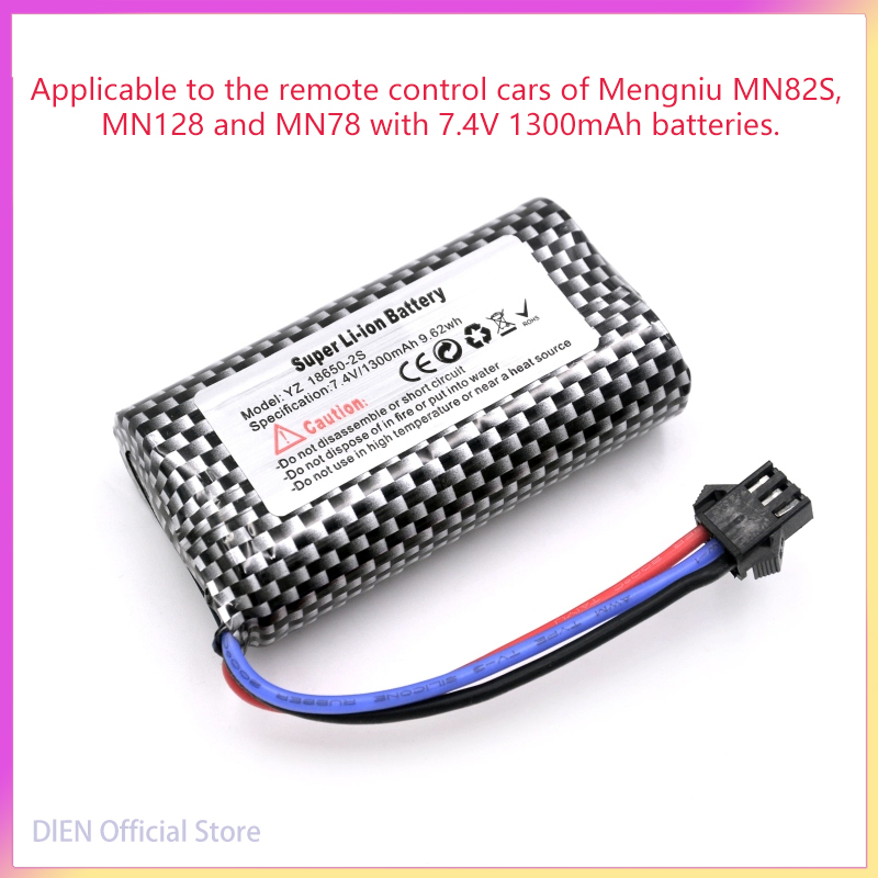 7.4V 2500mAh 2S 10C Lipo Batterij Balans Lader voor 7.4v Batterij voor RC Hobby lithium Batterij MN82 MN128: green