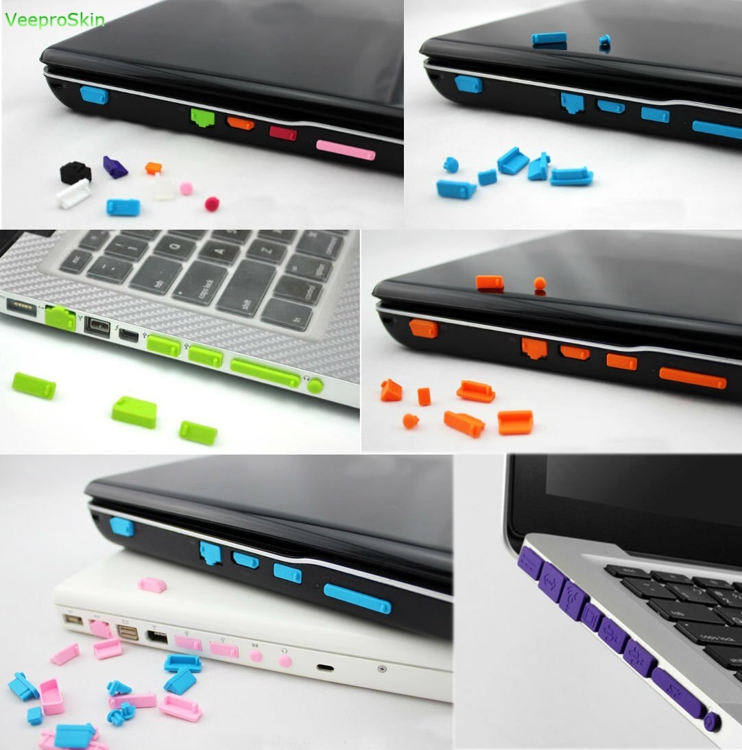 Allmänna bärbara datorer silikon anti-damm propp för bärbar dator portar för dell acer asus lenovo toshiba msi hp ibm
