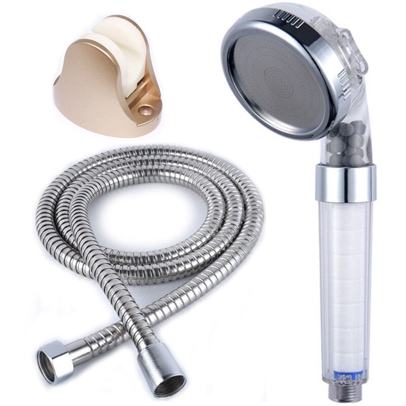 Schoon Douchekop Filter Pp Katoen Sprinkler Pressurized Water Saving Verwijderbare Hand-Held Douchekop: shower head set