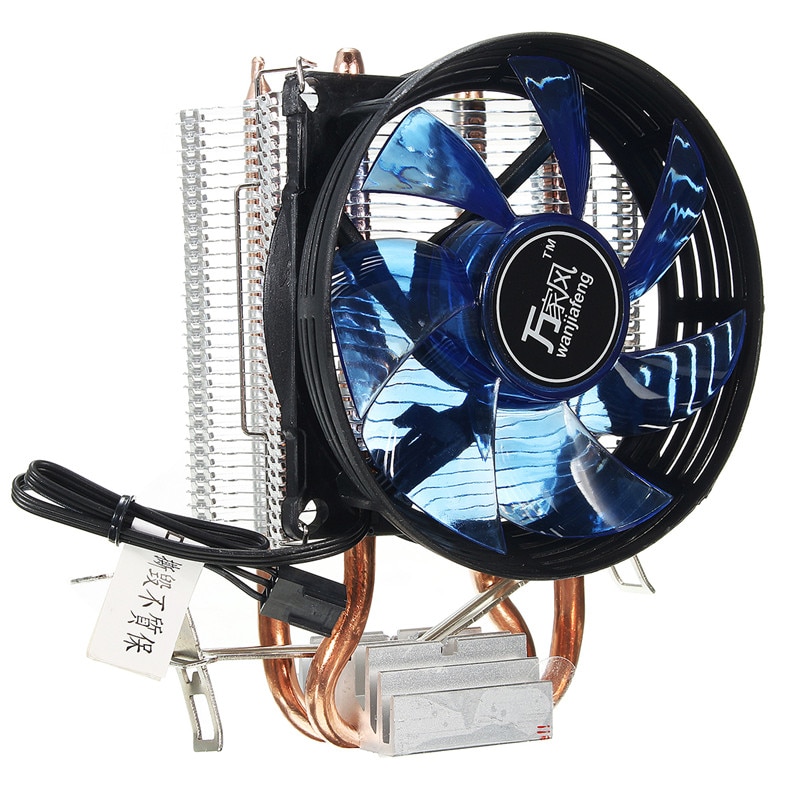 Ventilador de refrigeración de cobre , núcleo de refrigeración LED CPU, ventilador de refrigeración silencioso, disipador de calor para Intel Socket LGA1156/1155/775 AMD AM3