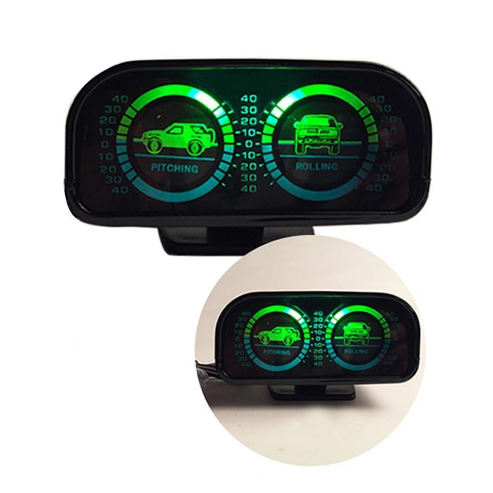 Car Inclinometer Auto Pitching Rolling Meter Level Gauges Four Wheel Drive Wheeler 4WD Suspension SUV SUVs Balancing Instrument