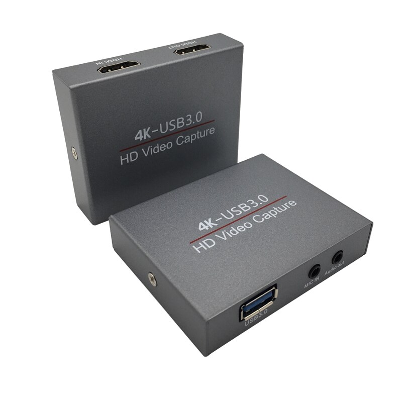 USB3.0 HDMI HD Video Capture Card OBS Recorder Supports 4K Input/Output 1080P Recording