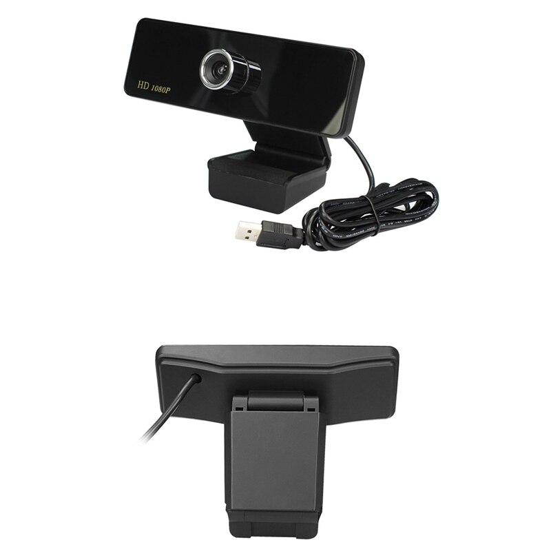 1080p webcams, ingebouwde dubbele microfoons, full hd-videocamera voor pc, usb plug-and-play, drivervrij