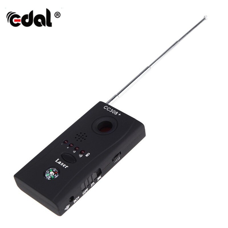 CC308 + GPS Detector de Sinal Sem Fio Scanner de Anti-espionagem Anti-Sincero Detector GSM Dispositivo Localizador Full-freqüência