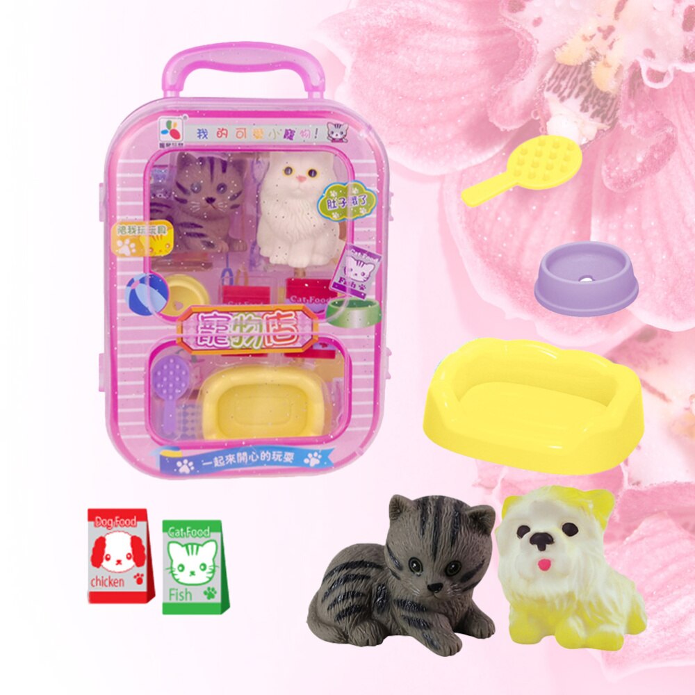 1 Set/8 Pcs Simulatie Huisdier Voeden Pretend Play Speelgoed Grappige Rollenspel Speelgoed Spelen Huis Speelgoed (Willekeurige stijl): Default Title