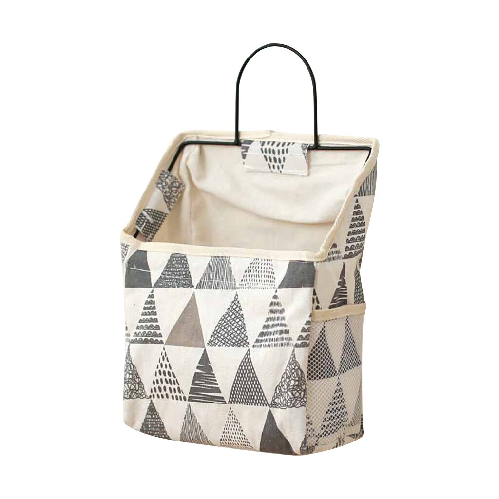 Wall-mounted Storage Bag Book Magazine Mobile Phone Holder Storage Bag With Hook Pocket Storage Bags Containers Closet Organizer: 7