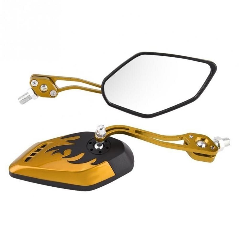 2Stck/einstellen 360 Grad Drehung Universal- Motorrad Rückspiegel Motorrad Rolle Rückansicht Seiten Zurück Spiegel 8 / 10mm