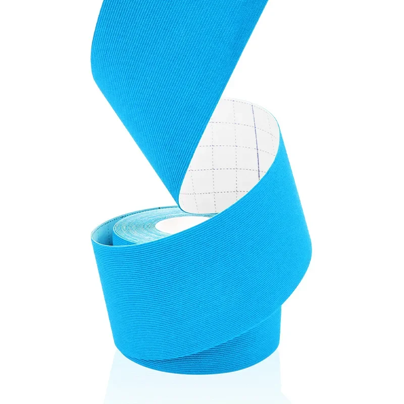 Nastro elastico anallergico in fibra sintetica kinesiologia supporto sportivo impermeabile per ginocchio muscolo polso spalla terapeutico: giallo