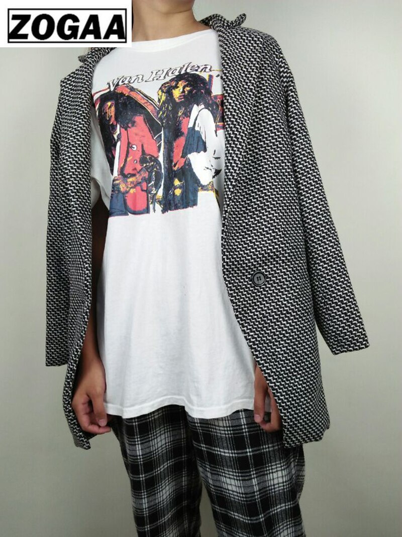 Long Woolen Women Coat Female Plus Size Winter Autumn Plaid Jacket Wool Blend Cape Coat Tweed Outwear 5XL 6XL 7XL