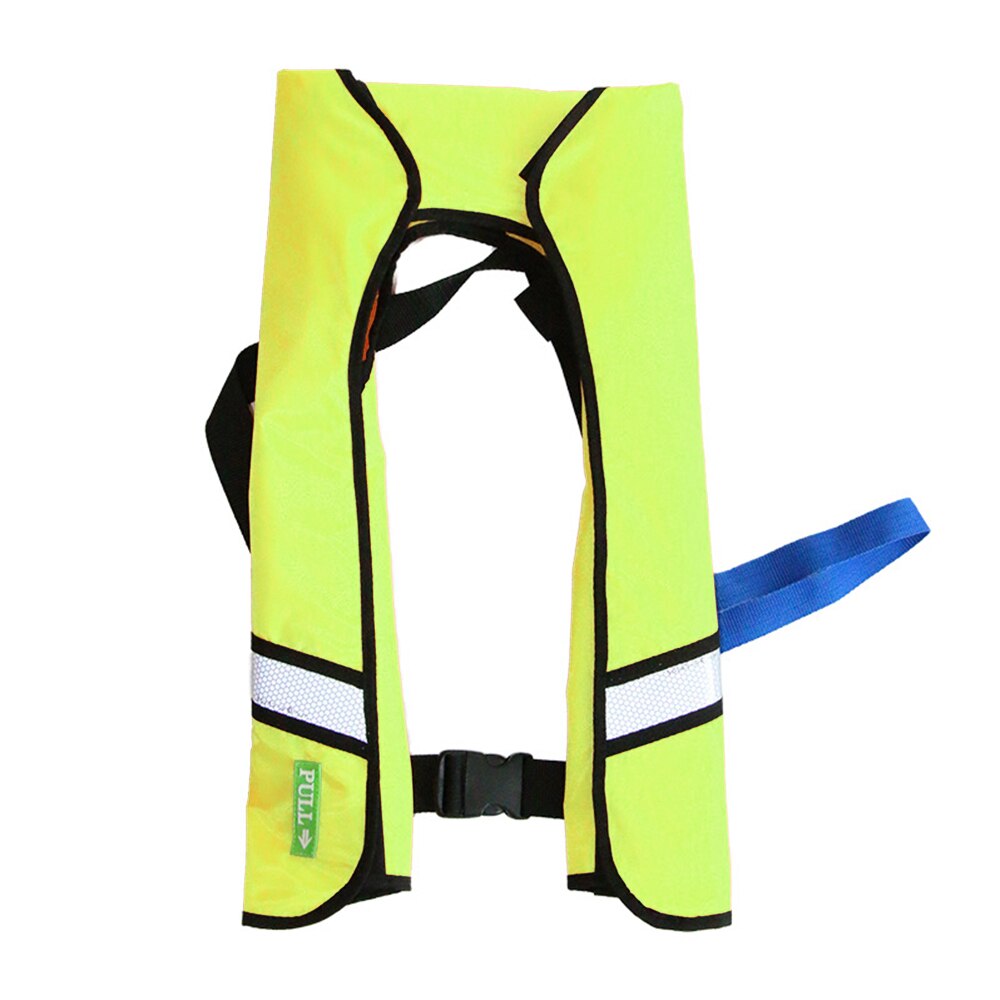 Chaleco inflable automático con certificación CE, chaleco salvavidas de pesca, chaleco salvavidas inflable, luz de aprendizaje exclusivo para exteriores: yellow