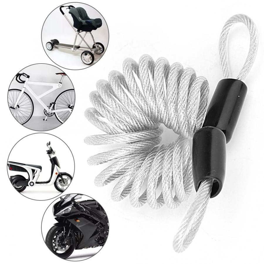 Anti Theft Steel Wire Lock Security Spring Wire Lock for Luggage Bicycle Helmet Luggage Wire Lock