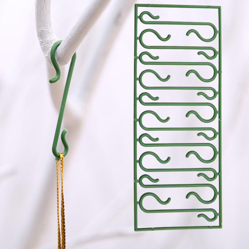 100 Pcs Ornamenten Haak Plastic Herbruikbare Mini S-Vormige Kerstboom Haken Voor Snuisterij