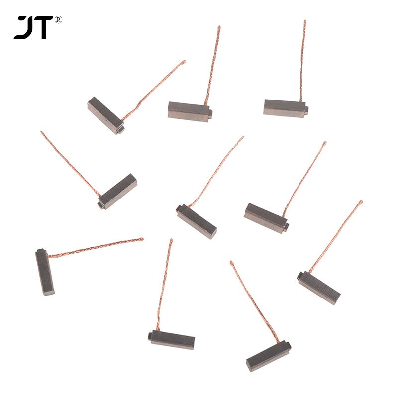 10Pcs Koperen Elektrische Generator Koolborstels Auto Dynamo Power Gereedschap Auto Regulator Lage Koper