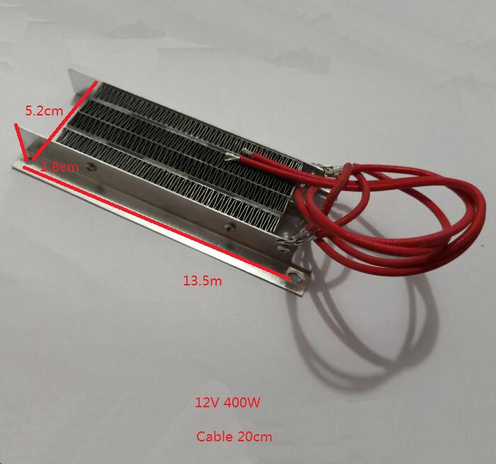 Elektrische Kachel Onderdelen Auto gebruik Keramische PTC wave verwarmingselement 12 v 400 w met 20 cm draden