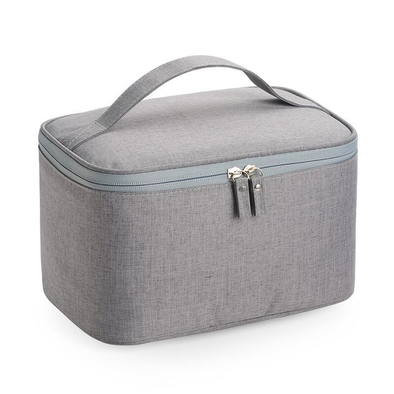 Nuova borsa cosmetica di grande capacità borsa da viaggio comoda borsa da viaggio per uomo borsa da viaggio per esterno custodia per trucco da donna impermeabile: Grey