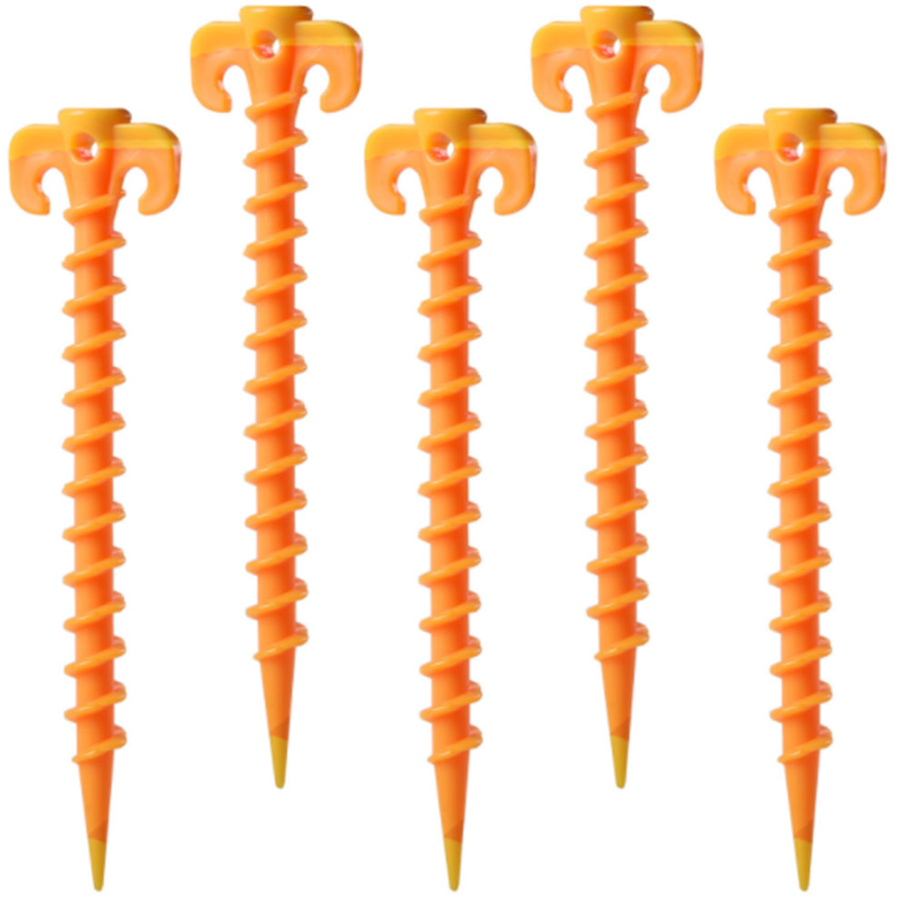 10Pcs Plastic Tent Hook Stakes Camping Tents Accessories Ground Support Nails Peg Screw Anchor Shelter