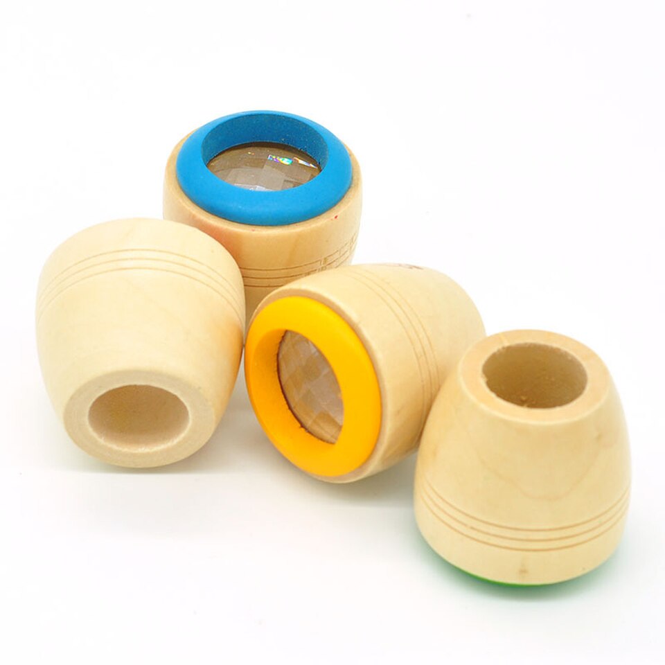 Neue Holz Bunten Kaleidoskop Holz Spielzeug Multiplex Prisma Holz Kaleidoskop freundlicher Holz unisex Kleinkind Pädagogisches Spielzeug