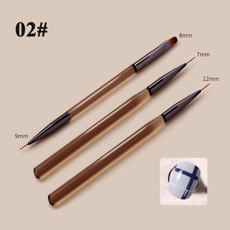 Professionele Nail Art Penselen Acryl Franse Streep Nail Art Liner Brush Tips Nagellijn Tekenpen Gelborstels Schildergereedschap