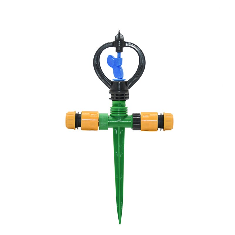 Garden farm irrigation sprinkler With support 360 degrees Rotary Lawn Sprinklers Garden Gardening Water watering 1PC: 1I2 to 1I2