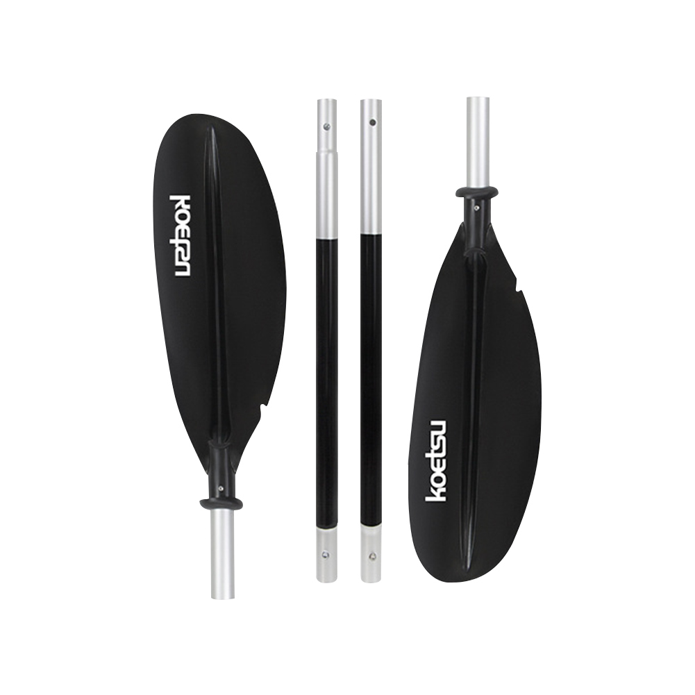 4-delige SUP-peddel Verstelbare dubbele kop Surfpaddle Aluminium Stand Up Paddleboard-peddels voor buitensporten: zwart