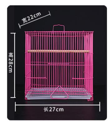 Bird cage pigeon cage tiger parrot wen bird myna white-eye lark bird cage large oversized breeding home: 27x28x22cm  1