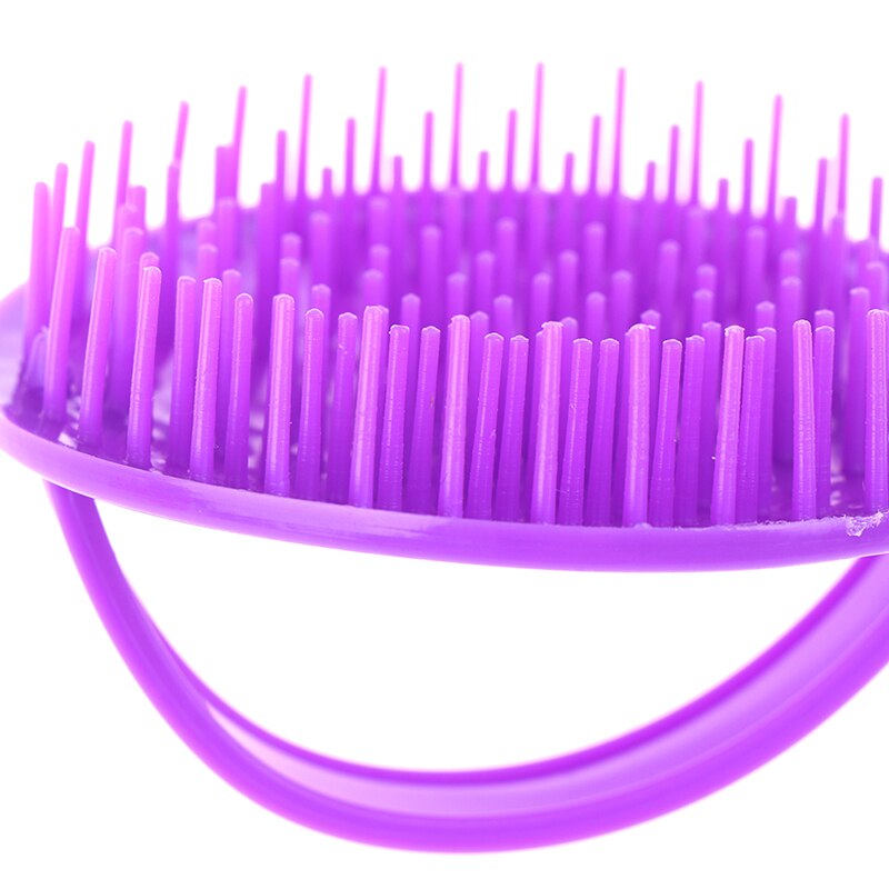 Peigne rond en plastique pour massage des cheveux, 1 pièce, shampoing, douche, corps, barbe, brosse, outils de coiffure