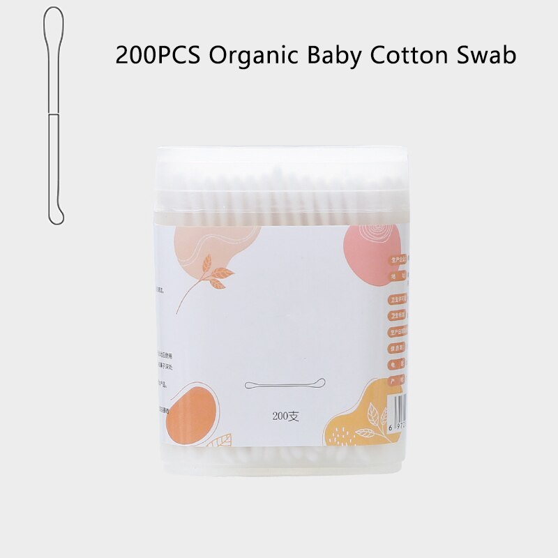Cotons-tiges organiques pour bébés, 200 pièces, bâtonnets en papier, Ultra sûrs, hypoallergéniques, biodégradables: TD1109C