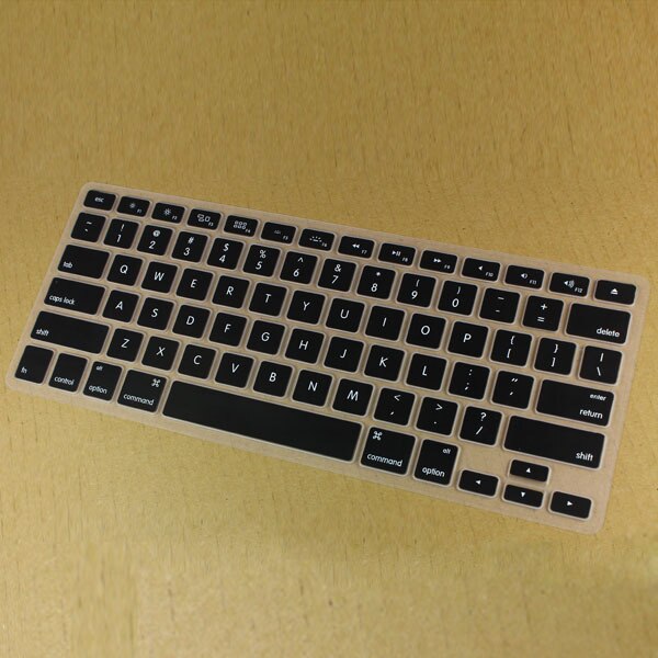 For Apple Macbook Pro Retina 13" 15" 17" inch color Protector Cover Silicone Keyboard Skin Cover Film For Mac book Air 13.3: black