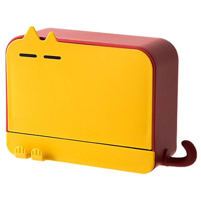 Jabonera de doble capa montada en la pared, escurridor de jabón con tapa abatible, Ahorrador de jabón autodrenaje para baño, N1HF