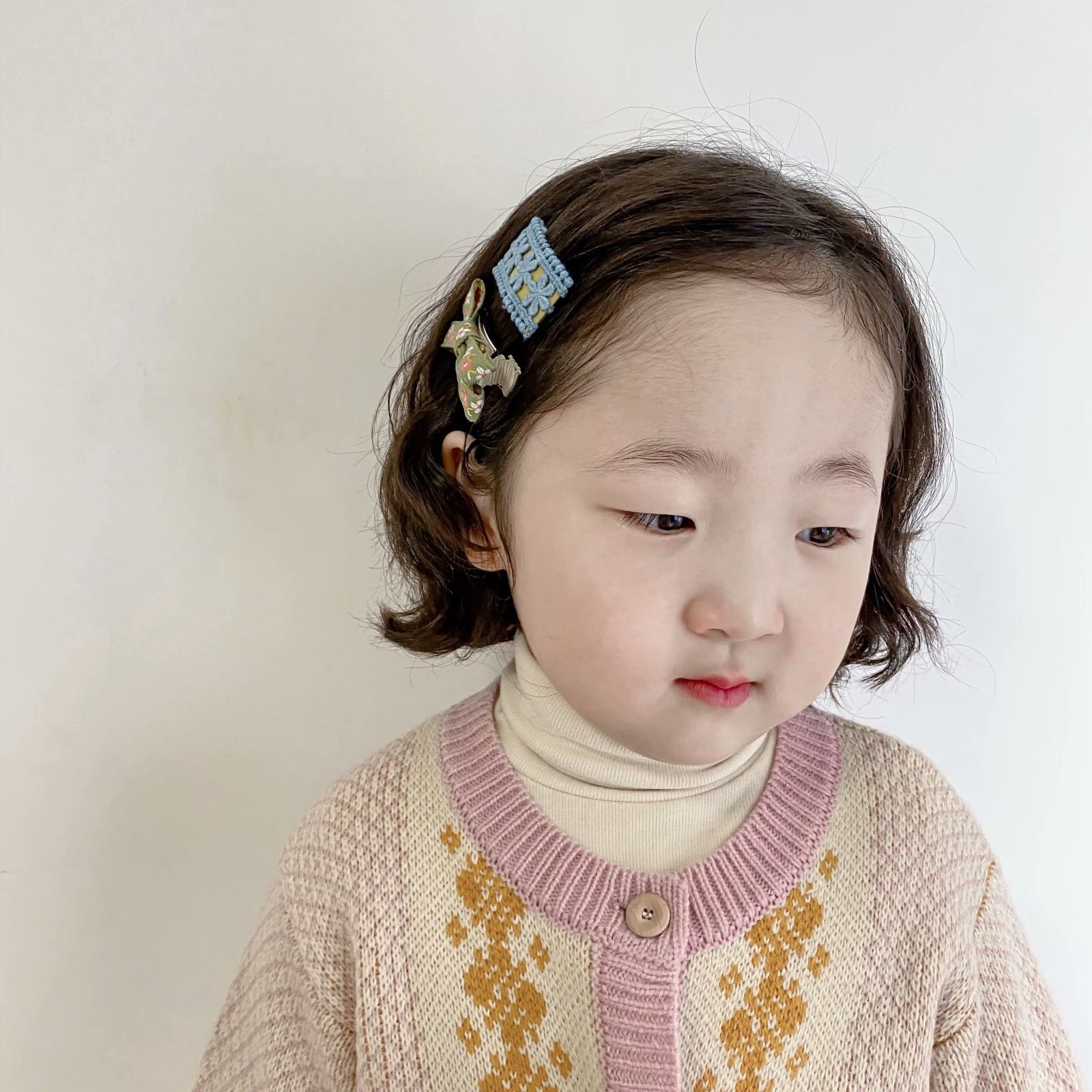 Frühling Neue Spitze Blumen- Bowknots Kleinkinder Mädchen Haarnadeln Koreanische Stil Prinzessin Headwear Accessiory Baby freundlicher Bobby Stift 2 teile/para