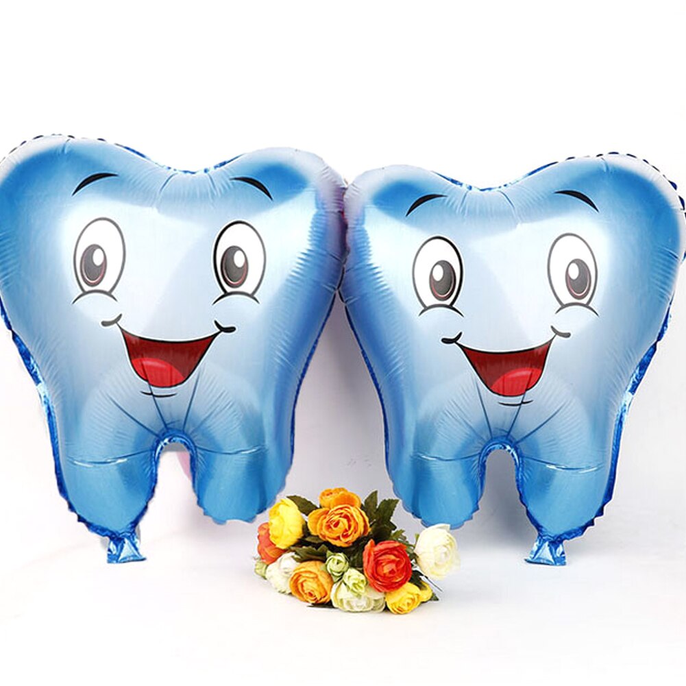 Cartoon Tand Patroon Ballon Aluminium Folie Ballonnen Ornament Anniversary Festival Feestartikelen Decoraties Thuis Party