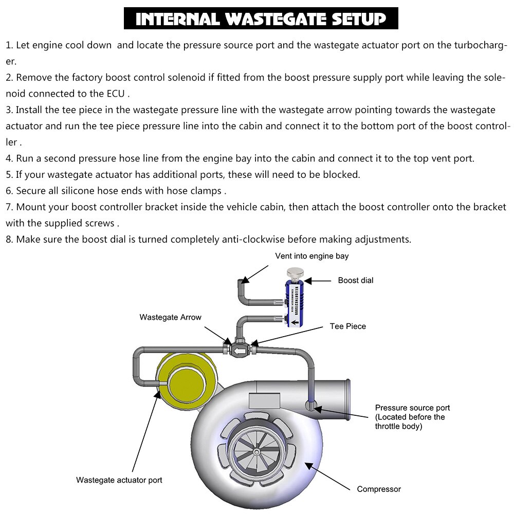 Auto Pressurize Car Modified Adjustable Replacement Parts Vehicle Regulating Manual Turbo Boost Controller Bleed Valve