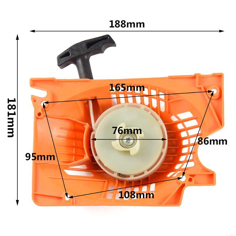920L 45cc 52cc 58cc Chainsaw Parts Single Recoil Pull Starter Assembly Chainsaw Spares for Chine Chainsaw 4500/5200/5800