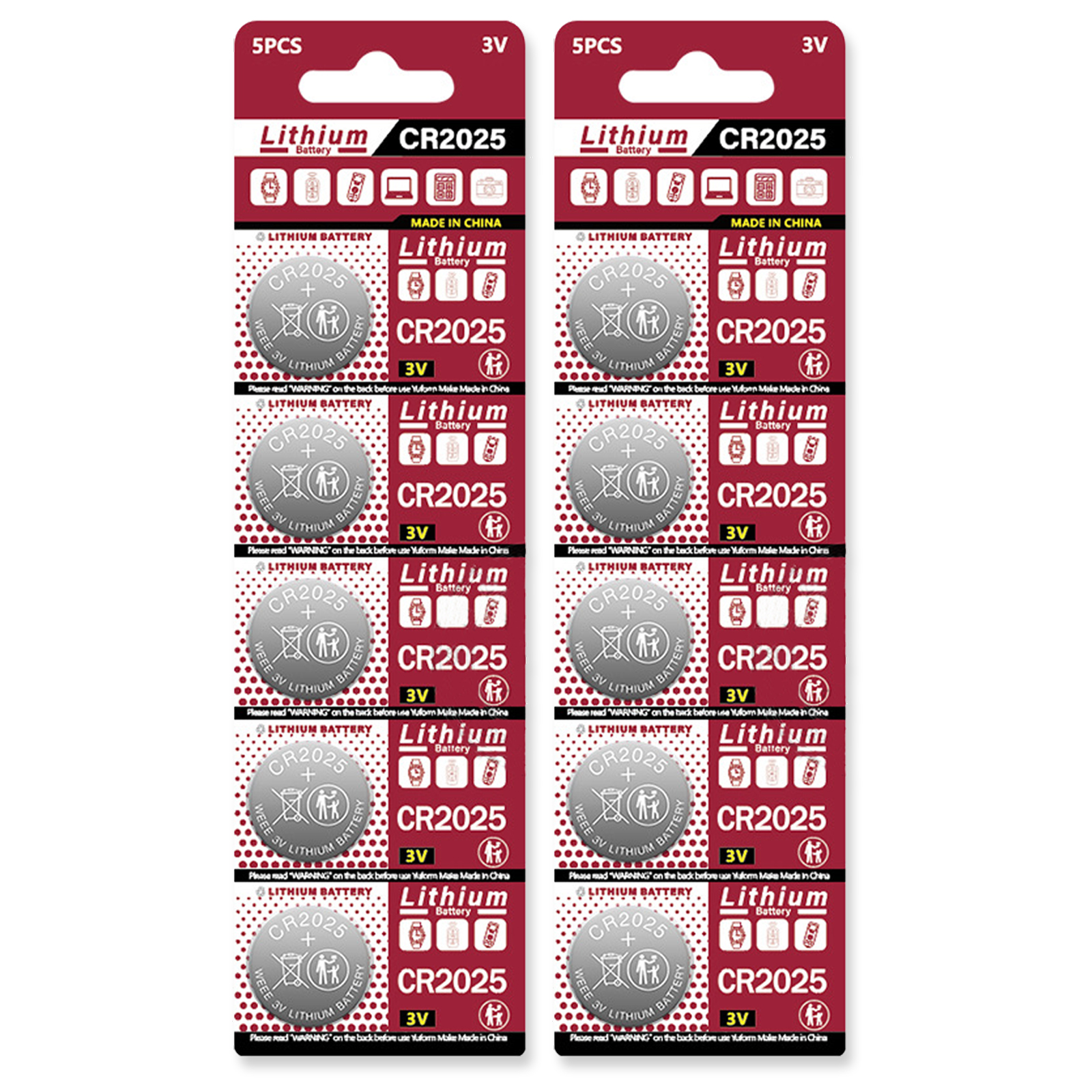 5-100pk cr2025 novas baterias de célula tipo moeda substituir para br2025 dl2025 ecr2025 3v bateria de botão para calculadoras chave do carro brinquedos: Preto