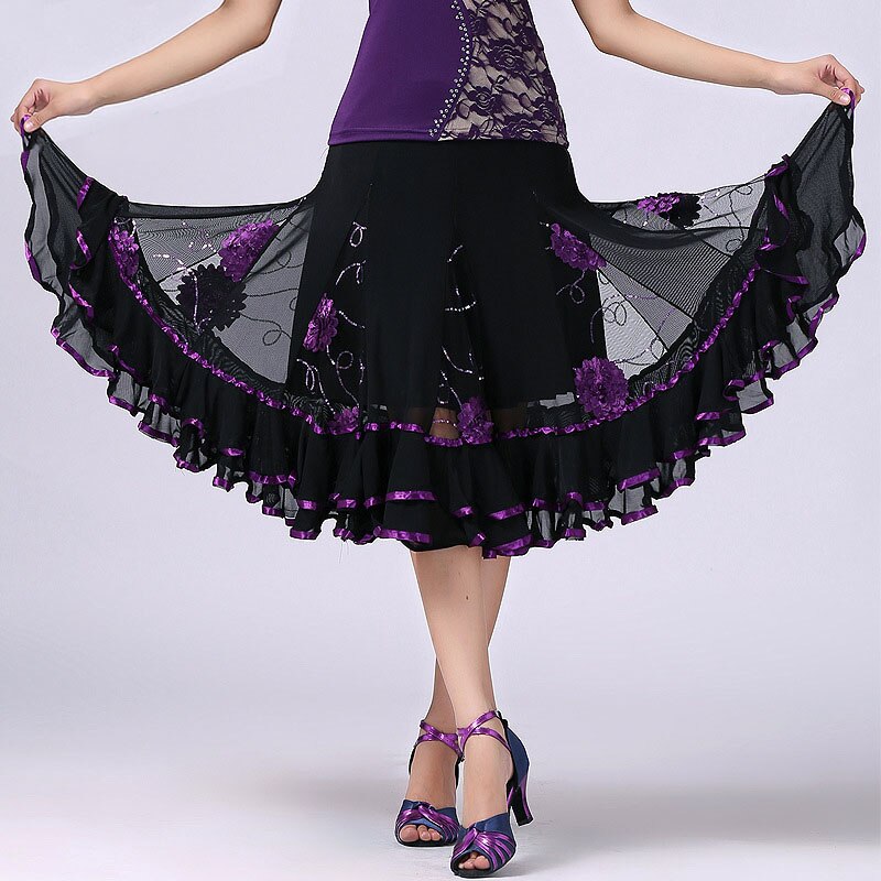 Lovertjeborduurwerk Stage Performance Flamenco Rok... – Grandado