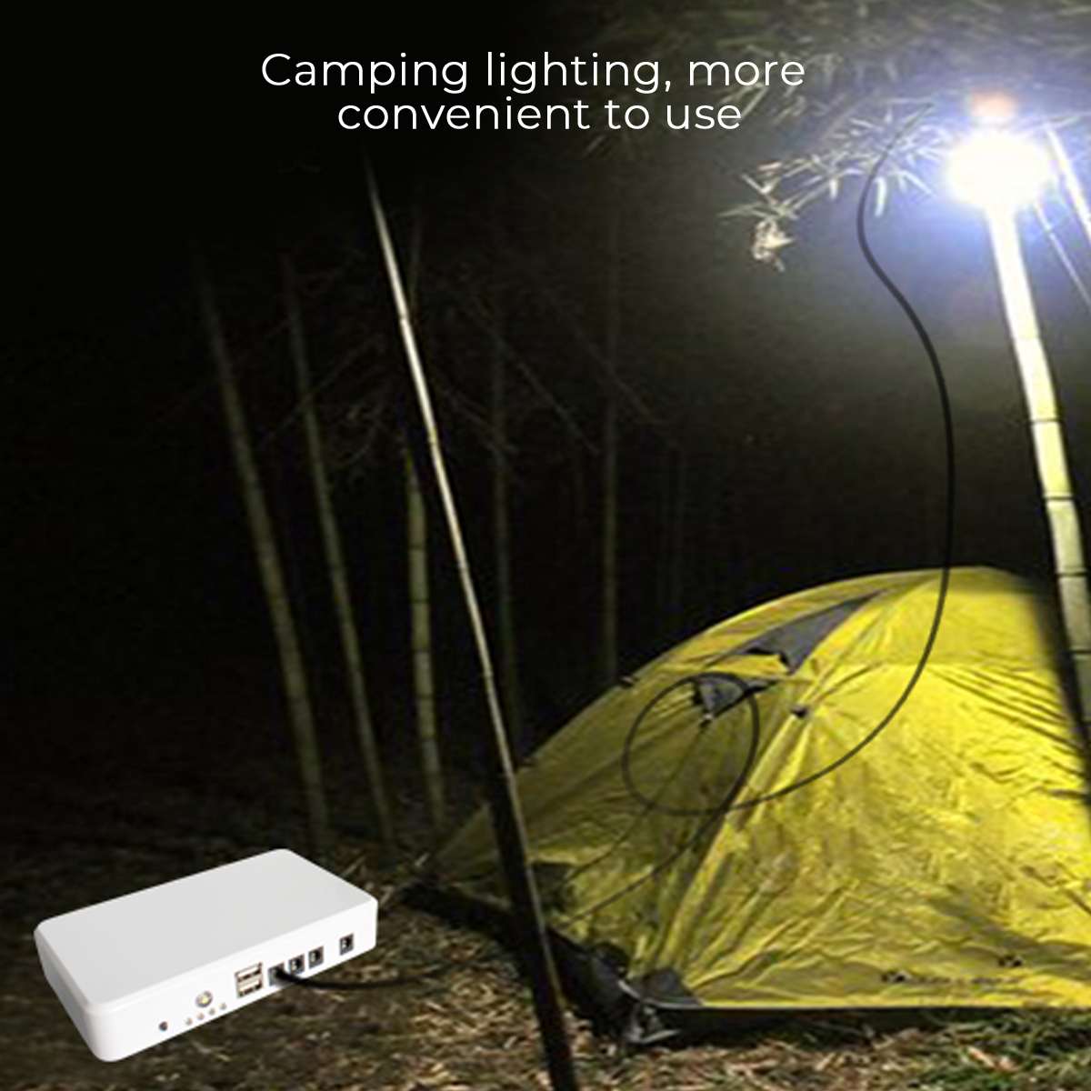 Solar Panel Generator Lighting Kit USB Solar Charger with 2 LED Light Bulb Emergency Light +5V 1.5A Output Phone Charger