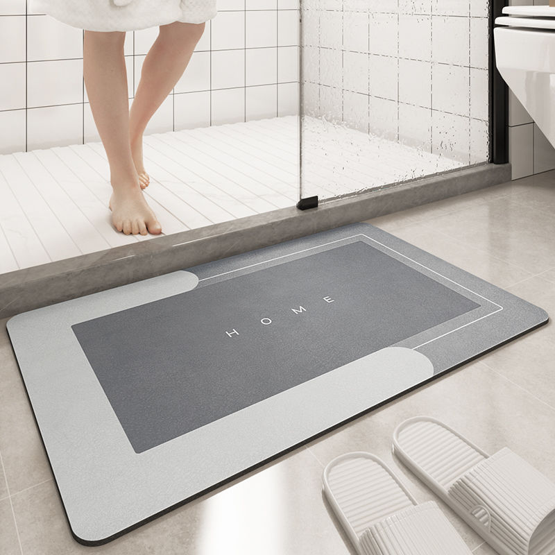 Super Absorbent Bathroom Mat Quick Drying Diatom Floor Mat Easy To Clean Door mat Oil-proof Kitchen rug Non-slip Entrance carpet