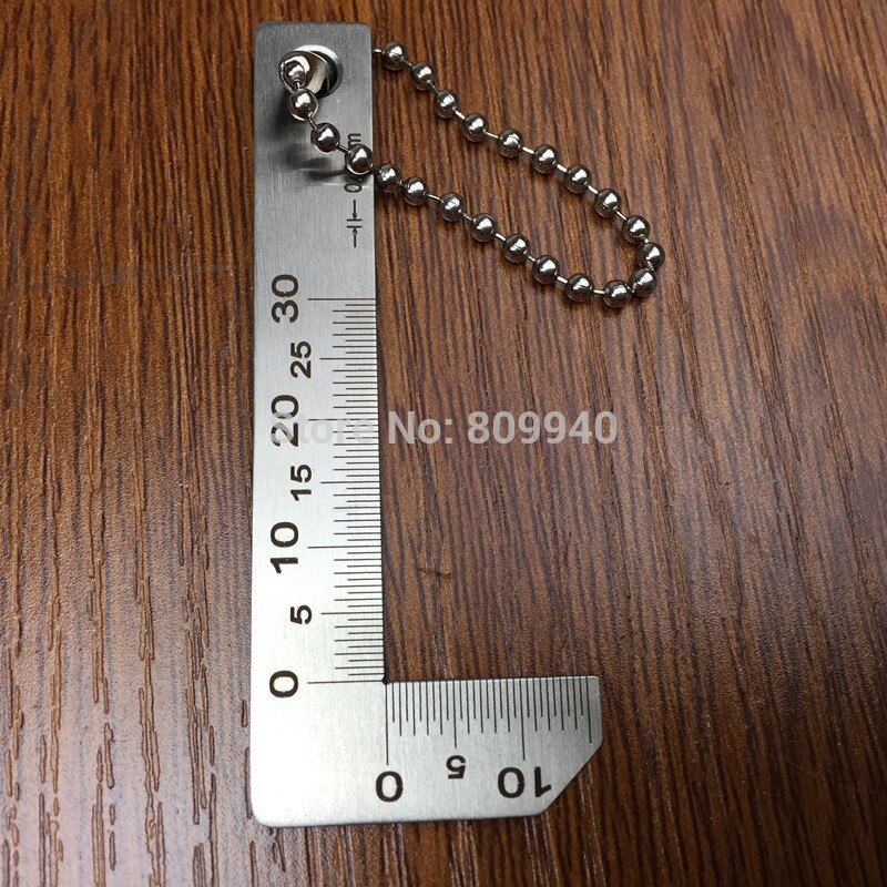 0-15mm Stainless Steel Chamfer Gauge Ruler 90 Degree Ruler Right Angle Esquadro 0.5mm Accuracy Pocket Welding Tool
